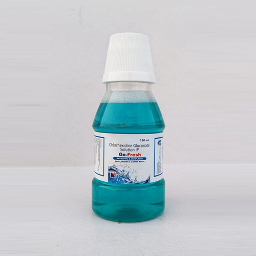 Product Name: Go Fresh, Compositions of Go Fresh are Chlorehexidine Gluconate Solution IP - Nova Indus Pharmaceuticals