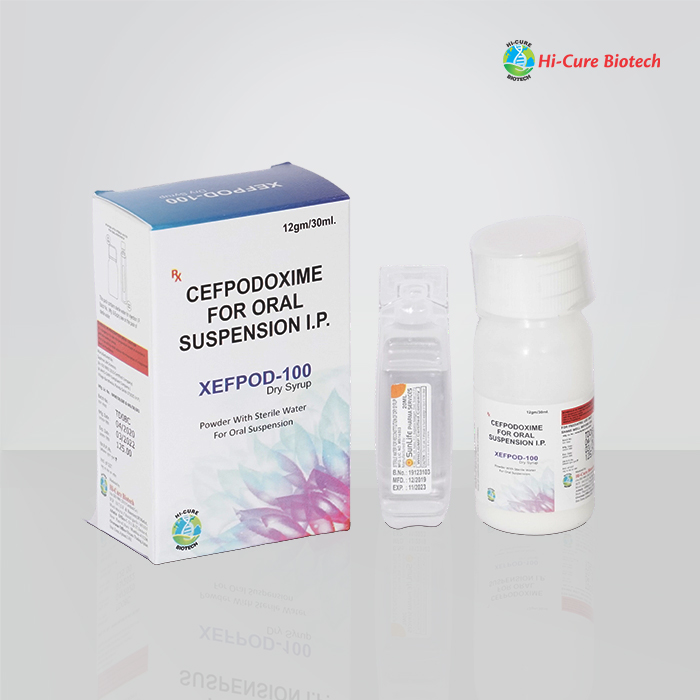 Product Name: XEFPOD 100 DRY SYP, Compositions of XEFPOD 100 DRY SYP are CEFPODOXIME 100 MG(WITH WATER) - Reomax Care