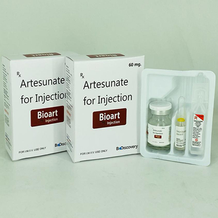 Product Name: Bioart, Compositions of Bioart are Artesunate for Injection - Biodiscovery Lifesciences Pvt Ltd