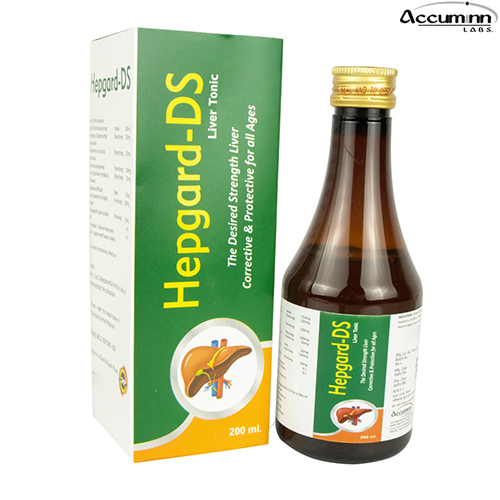 Product Name: Hepgard DS, Compositions of are The Desired Strength Liver Corrective & Protective for all Ages - Accuminn Labs