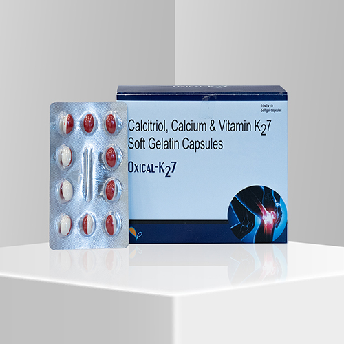 Product Name: Oxical K27, Compositions of Oxical K27 are Calcitrol, Calcium and  Viatmin k27 Softgel Capsules - Velox Biologics Private Limited