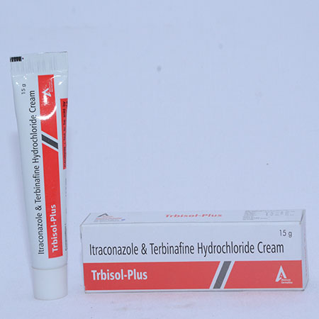 Product Name: TRBISOL PLUS, Compositions of TRBISOL PLUS are Itraconazole & Terbinafine HCL Cream - Alencure Biotech Pvt Ltd