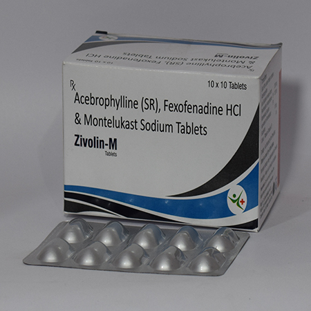 Product Name: Zevolin M, Compositions of Zevolin M are Acebropylline (SR),Fexofenadine Hcl & Montelukast Sodium Tablets - Meridiem Healthcare