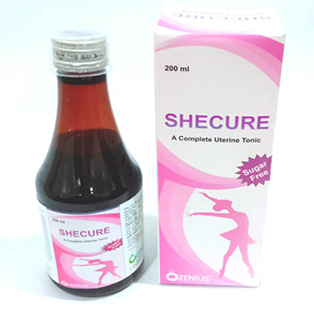 Product Name: SHECURE, Compositions of SHECURE are A Complete Uterine Tonic - Ozenius Pharmaceutials