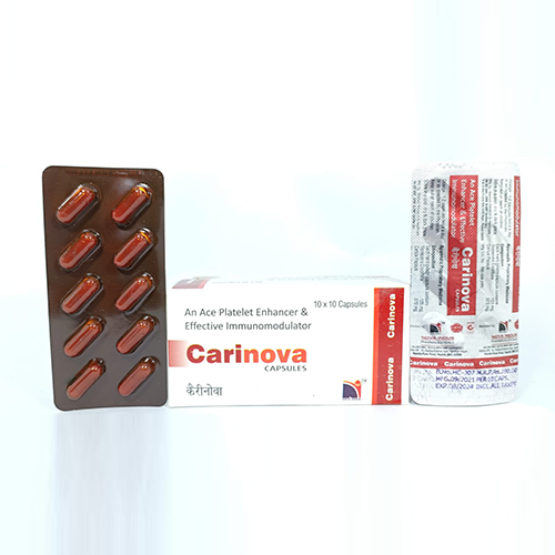 Product Name: Carinova, Compositions of Carinova are An Ace Platelet Enhancer - Nova Indus Pharmaceuticals