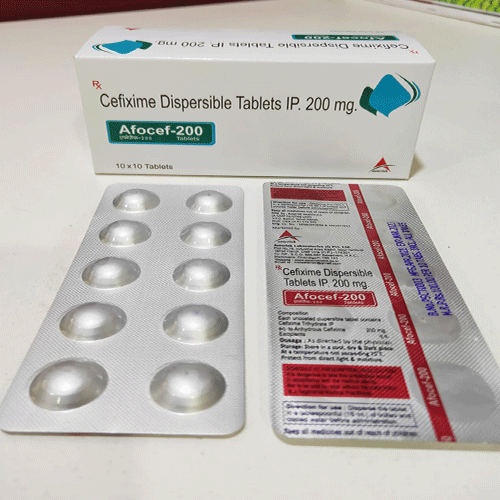 Product Name: Afocef 200, Compositions of Afocef 200 are Cefixime Dispersible - Asterisk Laboratories