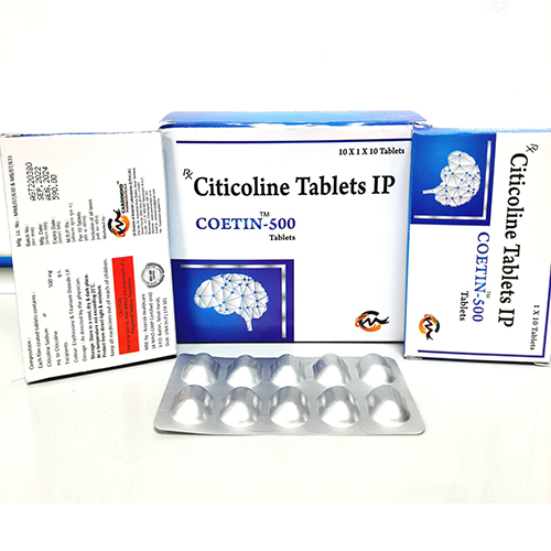 Product Name: Ceotin 500, Compositions of Ceotin 500 are Citicoline Tablets IP - Cardimind Pharmaceuticals