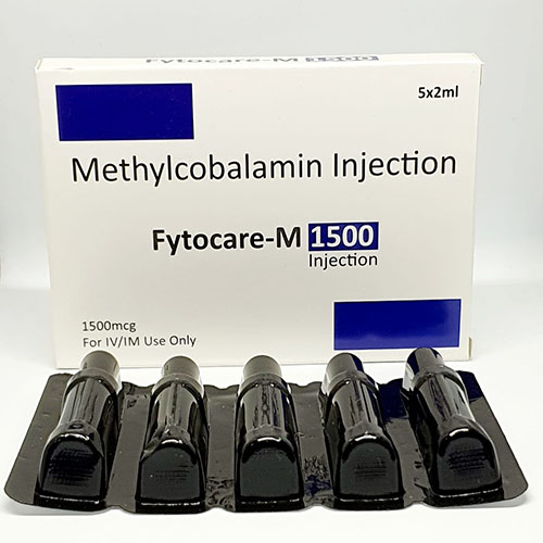 Product Name: Fytocare M 1500, Compositions of Fytocare M 1500 are Methylcobalamin Injection - Pride Pharma