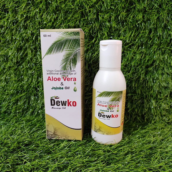 Product Name: Dewko, Compositions of Dewko are Alovera and Jojoba Oil - Anista Healthcare