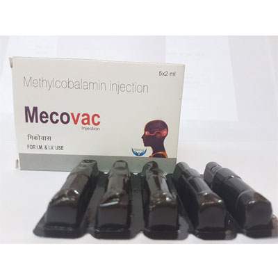 Product Name: Mecovac injection, Compositions of Mecovac injection are Methylcobalamin Injection - Cubic Lifesciences Private Limited