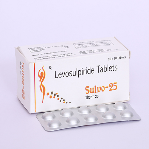 Product Name: SULVO 25, Compositions of SULVO 25 are Levosulpiride Tablets - Biomax Biotechnics Pvt. Ltd