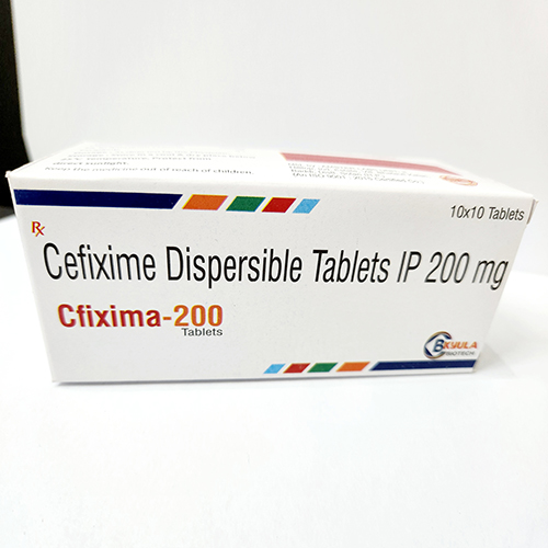 Product Name: Cefixima 200, Compositions of Cefixima 200 are Cefixime Dispersible Tablets IP 200 mg - Bkyula Biotech