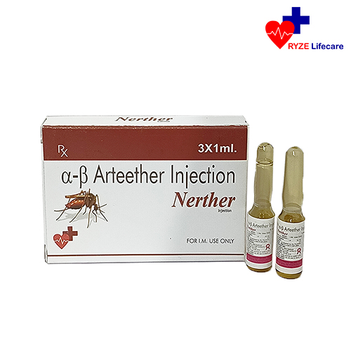 Product Name: Nerther Injection, Compositions of Nerther Injection are Arteether Injection - Ryze Lifecare