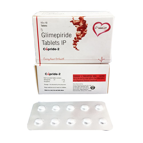 Product Name: Copride 2, Compositions of Copride 2 are Glimepiride Tablets Ip - Arlak Biotech
