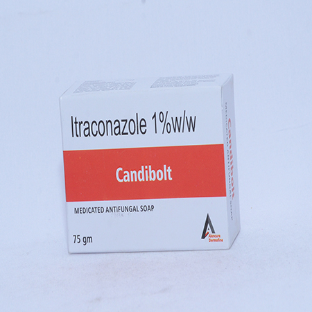 Product Name: CANDIBOLT, Compositions of CANDIBOLT are Itraconazole 1% w/w - Alencure Biotech Pvt Ltd