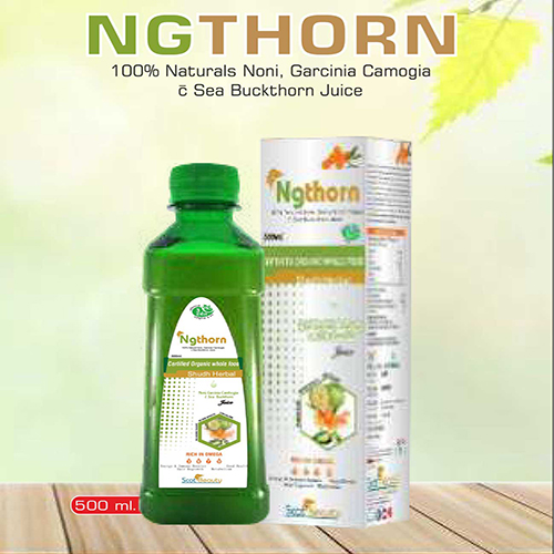 Product Name: Ngthorn, Compositions of Ngthorn are 100% Natural Noni,Garcine Camogia C Sea Bucktorn Juice - Pharma Drugs and Chemicals