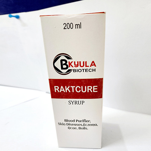 Product Name: Raktcure, Compositions of Raktcure are Blood Purifies, Skin Diseases, Eczema, And, Boils - Bkyula Biotech