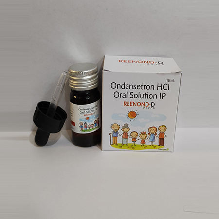 Product Name: Reenond D, Compositions of Reenond D are Ondansetron HCl Oral Solution IP - Abigail Healthcare