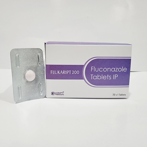 Product Name: FLUKARIPT 200, Compositions of FLUKARIPT 200 are Fluconazole tablets IP - Kript Pharmaceuticals