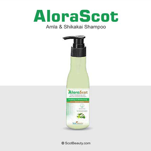 Product Name: Alorascot, Compositions of Alorascot are Amla & Shikakai Shampoo - Pharma Drugs and Chemicals