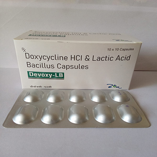 Product Name: Devoxy LB, Compositions of Devoxy LB are Doxycycline HCL & Lactic Acid Bacillus Capsules  - Arlig Pharma