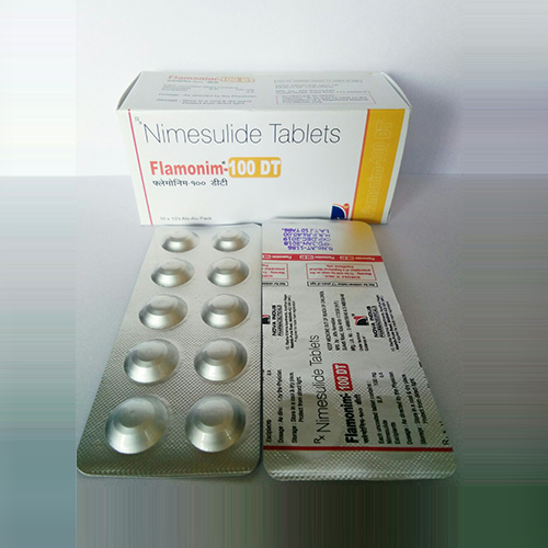 Product Name: Falmonim 100 Dt, Compositions of Falmonim 100 Dt are Nimusilide Tablets - Nova Indus Pharmaceuticals