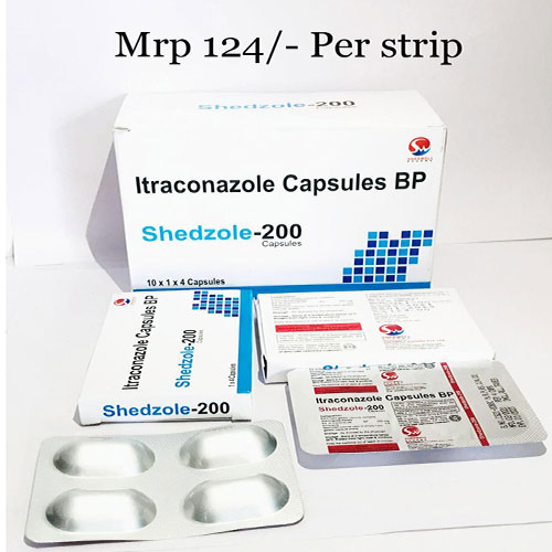 Product Name: Shedzole 200, Compositions of Shedzole 200 are Itraconazole - Shedwell Pharma Private Limited