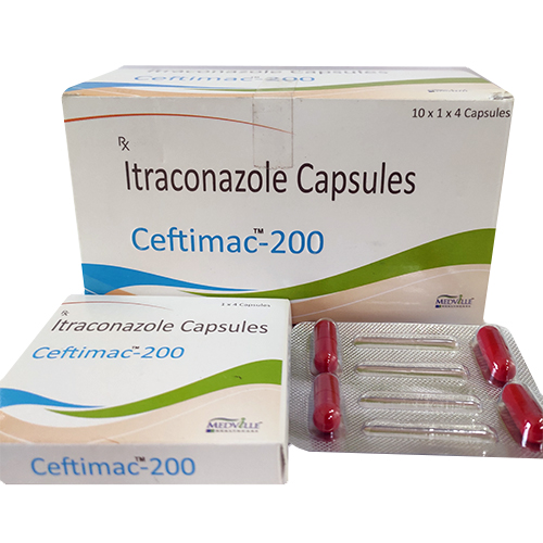 Product Name: Ceftimac, Compositions of Ceftimac are Itraconazole Capsules - Medville Healthcare