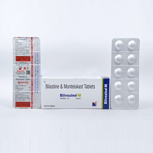 Product Name: Bilvozine M, Compositions of Bilvozine M are Bilastine & Montelukast Tablets - Nova Indus Pharmaceuticals