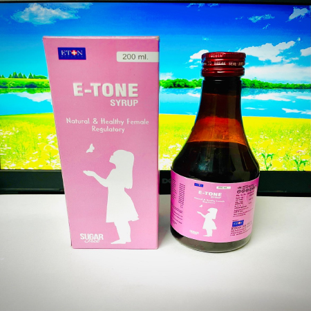 Product Name: E tone, Compositions of E tone are Natural & Healthy Female Regulatory - Eton Biotech Private Limited