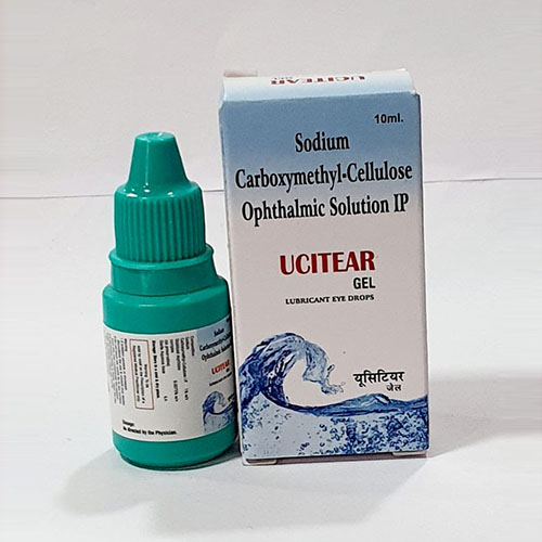 Product Name: Ucitear, Compositions of Ucitear are Sodium Carboxymethyl-Cellulose Ophathalmic Solution IP - Pride Pharma