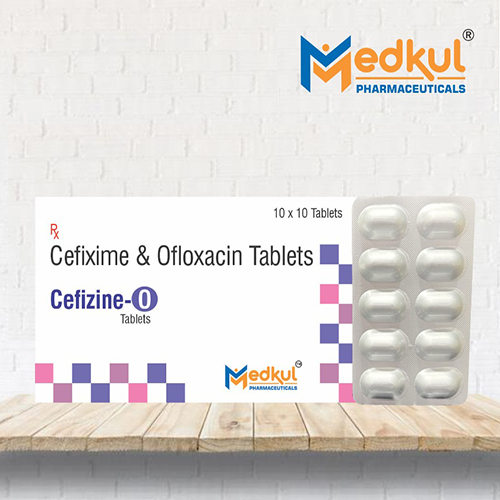 Product Name: Cefzine O, Compositions of Cefzine O are Cefixime & Ofloxacin Tablets - Medkul Pharmaceuticals