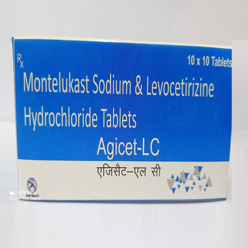 Product Name: Agicet LC, Compositions of Agicet LC are Montelukast Sodim & Levocetirizine Tablets Hydrochloride Tablets - Yazur Life Sciences