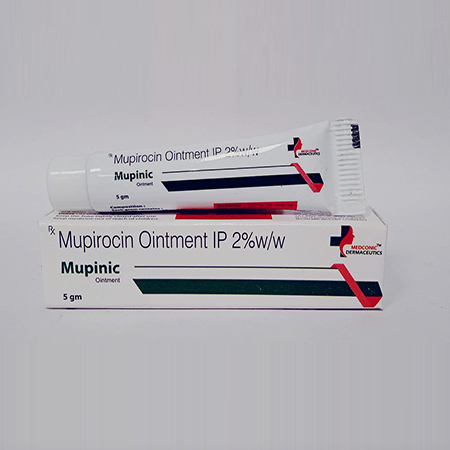 Product Name: Mupinic, Compositions of Mupinic are Mupirocin Ointment I.P. 2% W/W - Ronish Bioceuticals