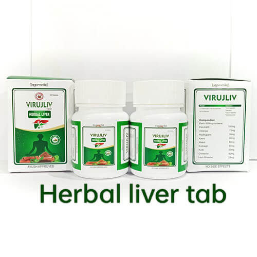 Product Name: Virujliv, Compositions of Virujliv are Herbal Liver Tab - DP Ayurveda