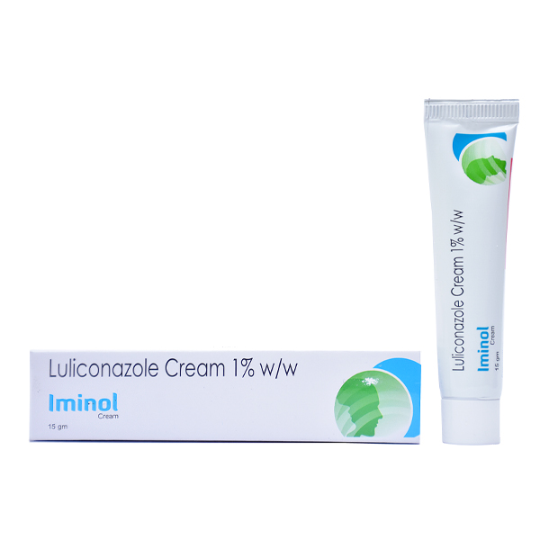 Product Name: IMINOL, Compositions of IMINOL are Luliconazole Cream 1% w/w - Fawn Incorporation