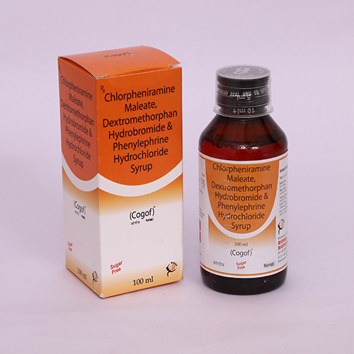 Product Name: COGOF, Compositions of COGOF are Chlorpheniramine Maleate, Dextromethorphan Hydrobromide & Phenylphrine Hydrochloride Syrup - Biomax Biotechnics Pvt. Ltd