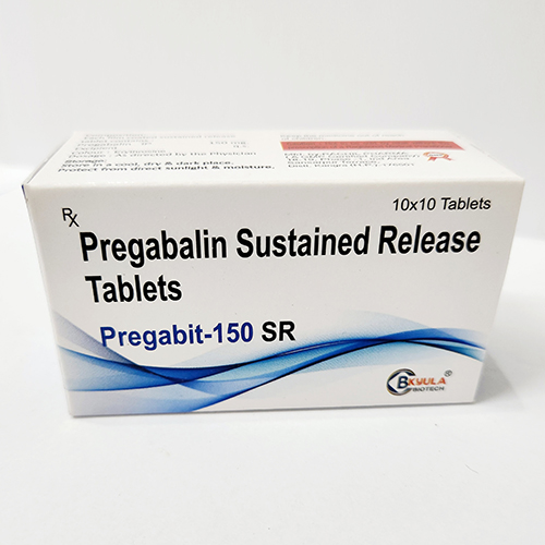 Product Name: Pregabit 150 SR, Compositions of Pregabit 150 SR are Pregabalin Sustained Release Tablets - Bkyula Biotech
