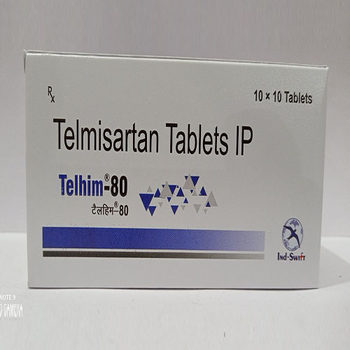 Product Name: Telhim 80, Compositions of Telhim 80 are Telmisartan Tablets IP - Yazur Life Sciences