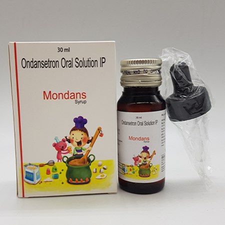 Product Name: Mondans Syrups, Compositions of Mondans Syrups are Ondansetron Oral Solution IP - Acinom Healthcare