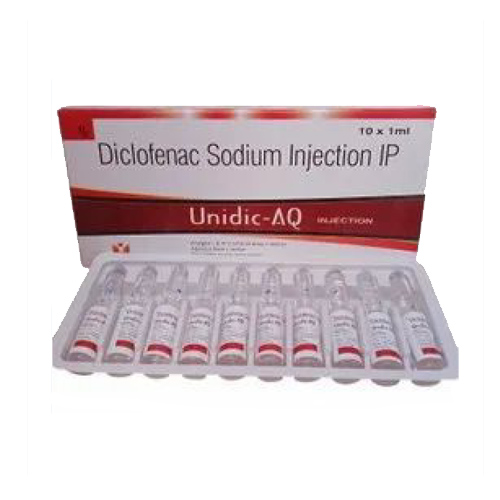 Product Name: Unidic AQ, Compositions of Unidic AQ are  Diclofenac Sodium Injection IP - Unigrow Pharmaceuticals