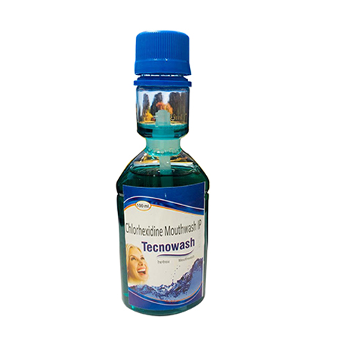 Product Name: TECNOWASH, Compositions of TECNOWASH are Chlorhexidine Mouthwash IP - Tecnex Pharma