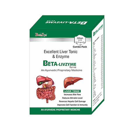 Product Name: Beta Livzyme, Compositions of are Excelent Liver Tonic & Enzyme - Betasys Healthcare Pvt Ltd