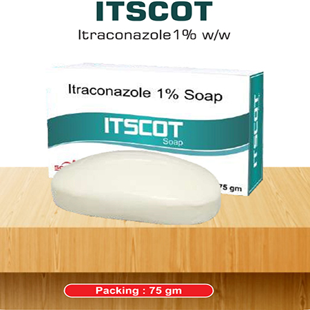 Product Name: Itscot, Compositions of Itscot are Itraconazone 1% w/w  - Scothuman Lifesciences