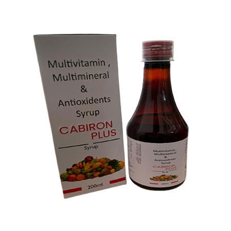 Product Name: Cabiron Plus, Compositions of Cabiron Plus are Multivitamin,Multiminerals & Antioxidant Syrup - Medifinity Healthcare pvt ltd