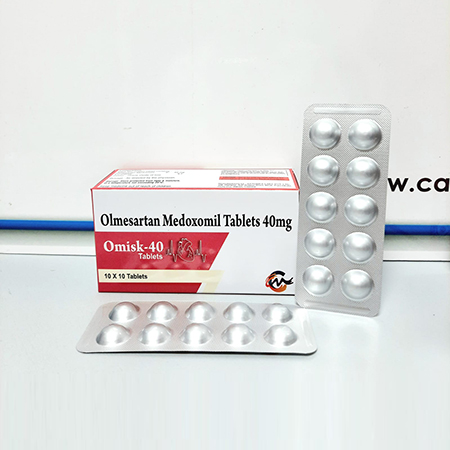 Product Name: Omisk 40, Compositions of are Olmesartan Medoxomil Tablets 40 mg - Asterisk Laboratories