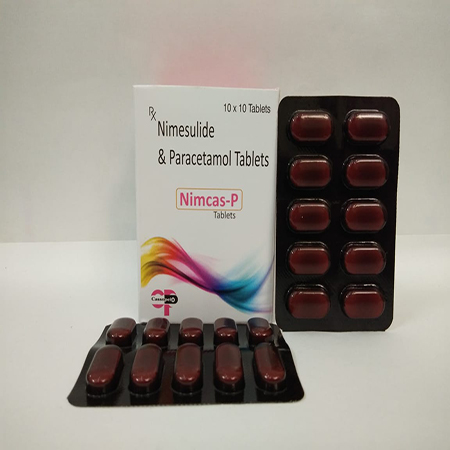 Product Name: Nimcas P, Compositions of Nimcas P are Nimesulide & Paracetamol Tablets  - Cassopeia Pharmaceutical Pvt Ltd