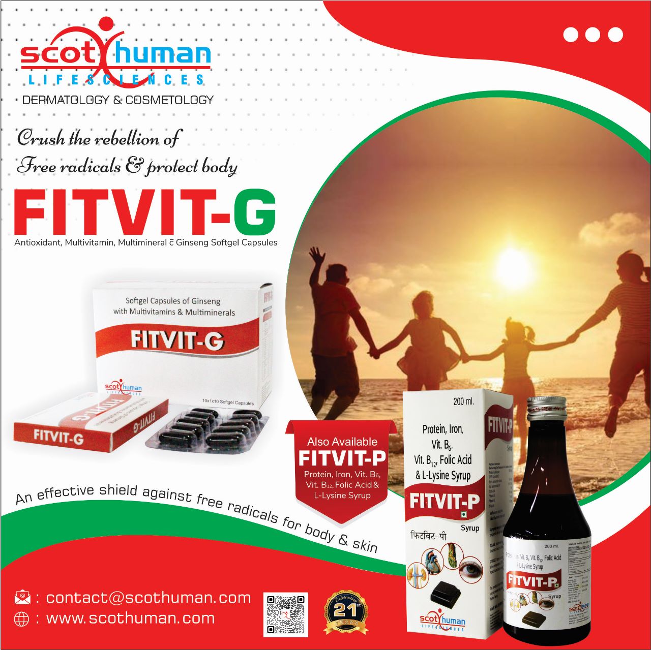 Product Name: Fitvit G, Compositions of Fitvit G are Softgel Capsules of Ginseg with Multivitamins & Multiminerals - Pharma Drugs and Chemicals