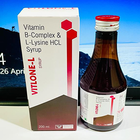 Product Name: Vitlone L, Compositions of Vitlone L are Vitamin B-Complex & L-Lysine HCl - Waylone Healthcare