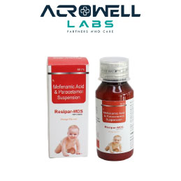 Product Name: Resipar MDS, Compositions of Resipar MDS are Mefenamic Acid & Paracetamol Suspension - Acrowell Labs Private Limited